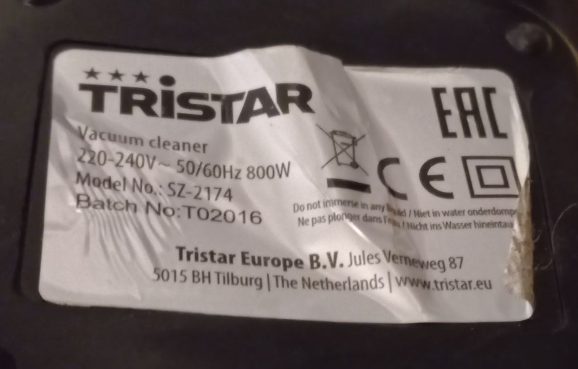 Aspirador Tristar com boa aspiração