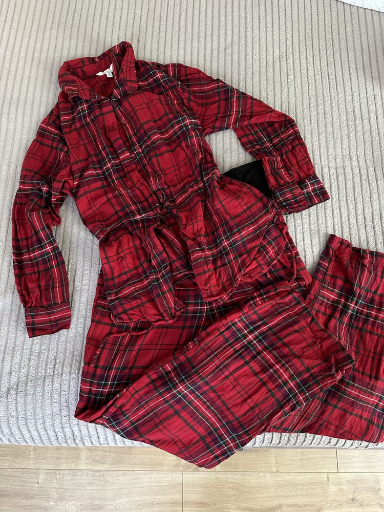 Домашній костюм штани + сорочка H&M для вагітних М піжама