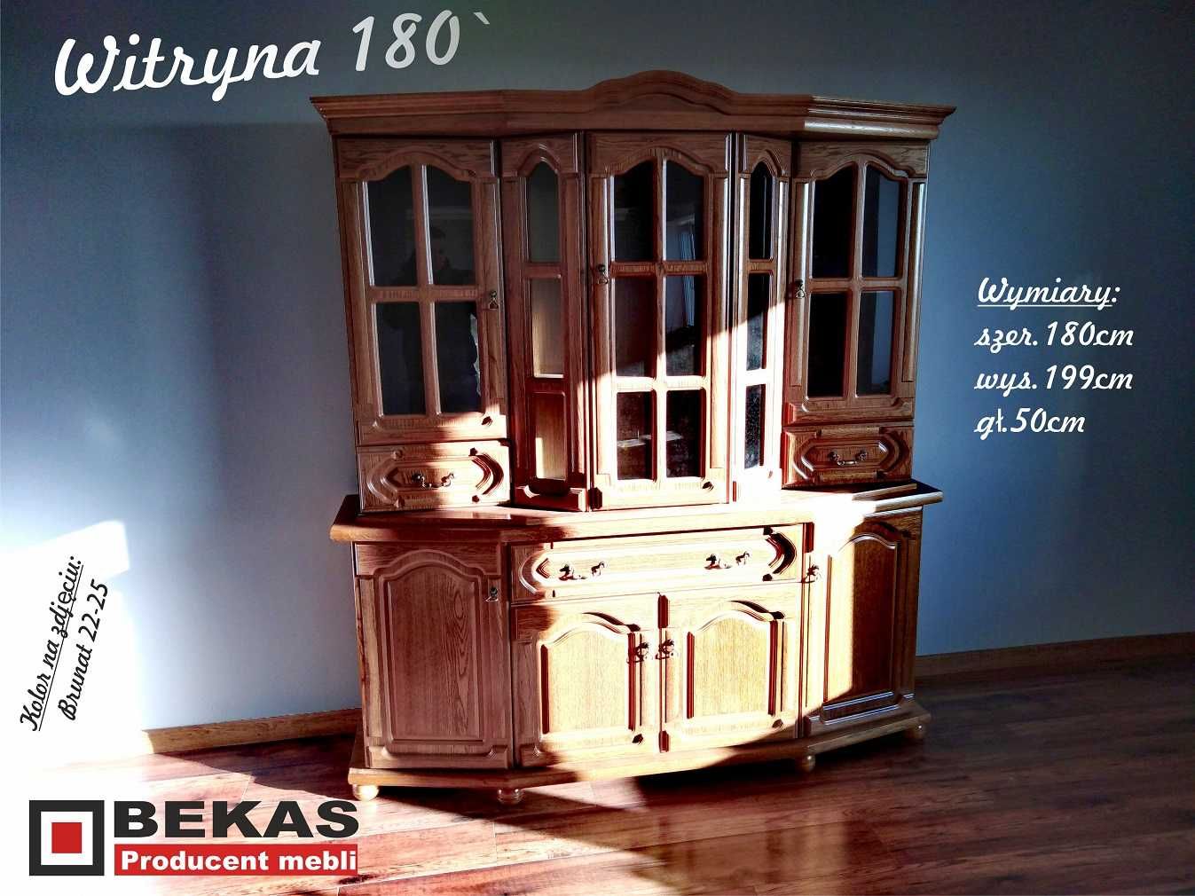 a Swarzędz Śliczna Stylowa 180`ka  Dąb Rustikal BEKAS Producent Mebli