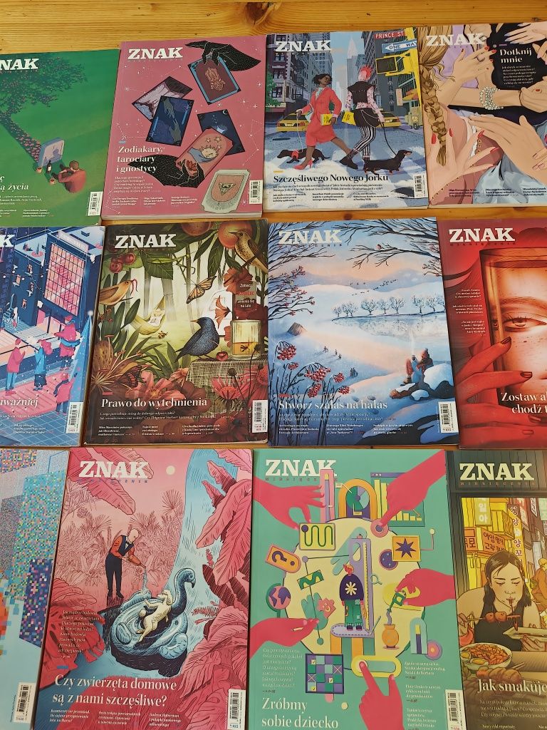 Miesięcznik Znak wybrane numery z lat 2023, 2024, 2025