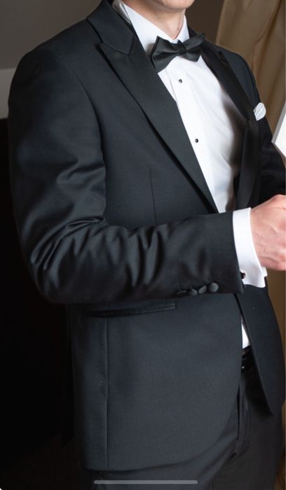 Garnitur czarny slim