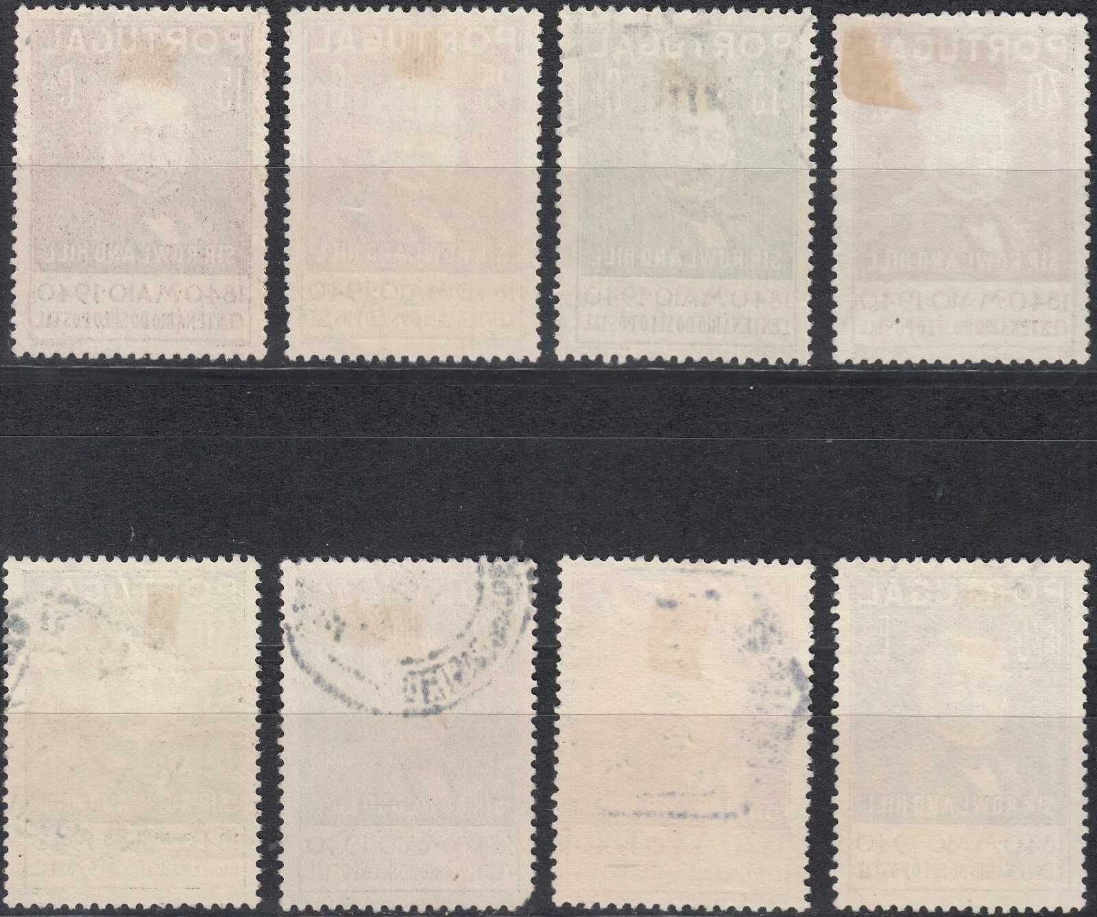 Selos Portugal 1940-Selo Postal Completo Af. 599/606 Seleção