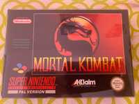 Jogo Mortal Kombat Snes na caixa