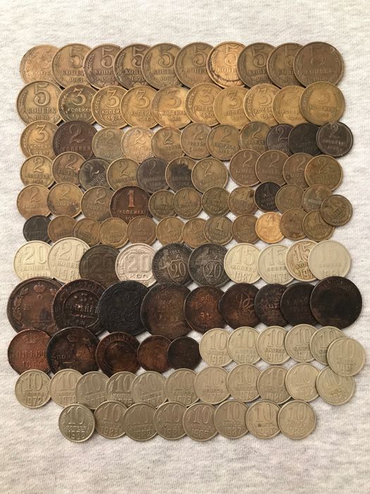 Наборы Монет Советы, монеты Мира,Царские.100% Оригинал.