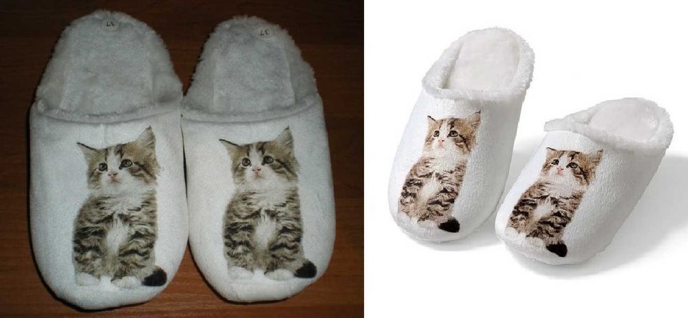 *_* Kapcie damskie z Futerkiem białe motyw kotka rozm. 37 nowe