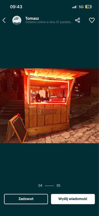 Sprzedam drewniany domek handlowy/kiosk