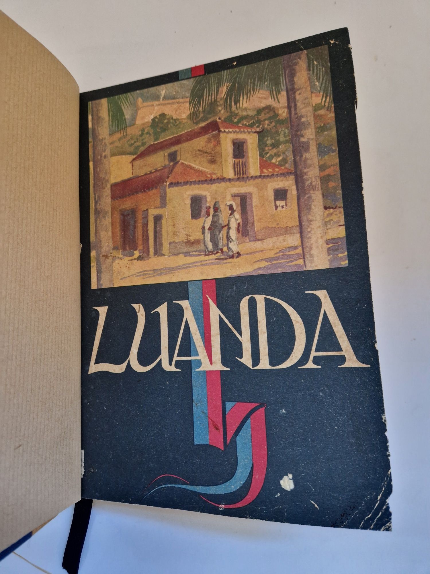 Livro Antigo Luanda - Dedicatória 1954 - Livro com Ilustrações