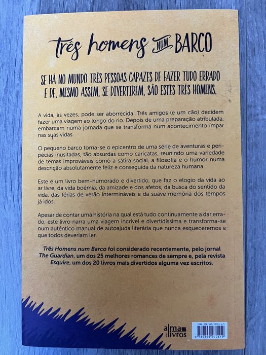 Três homens num Barco livro