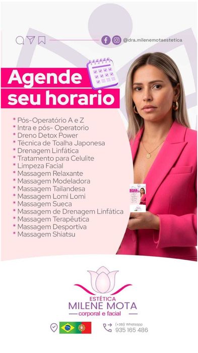 Massagens terapêuticas/fisioterapia