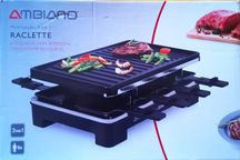 Grelhador Ambiano Raclette 8 Pessoas 1400W - NOVO