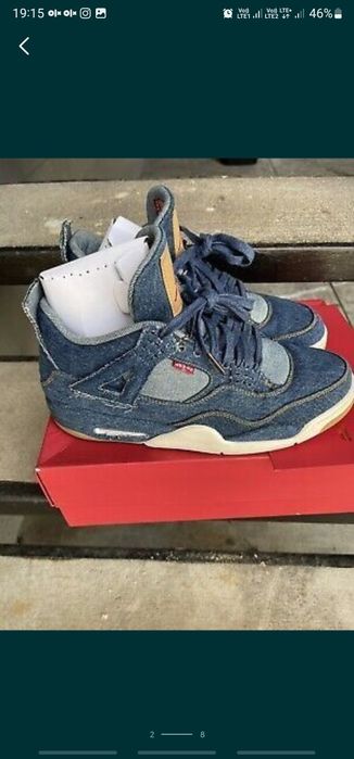 nowe Nike Jordan 4 Retro Levi's Denim r 42