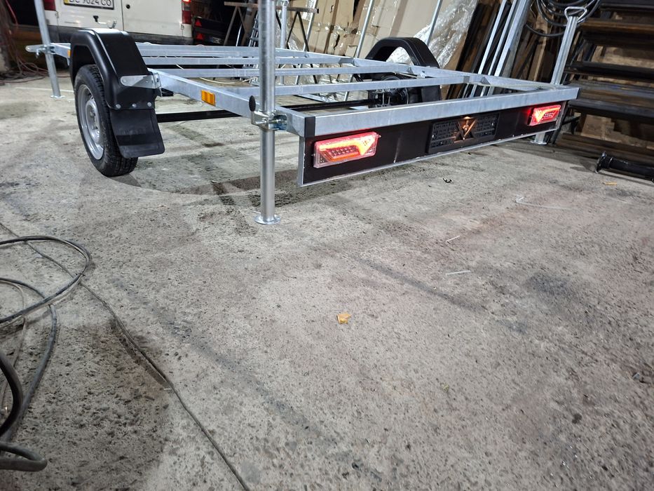 прицеп оцинкований  платформа рама чан