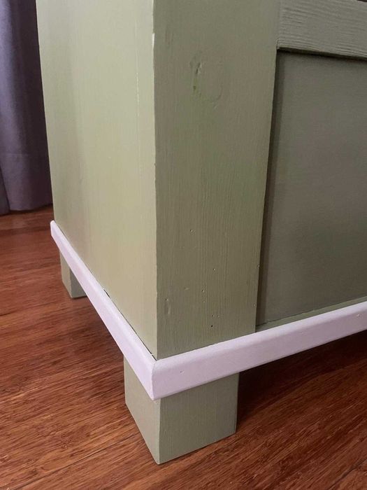 Szafa sosnowa, stara, ręcznie malowana, rezerwacja