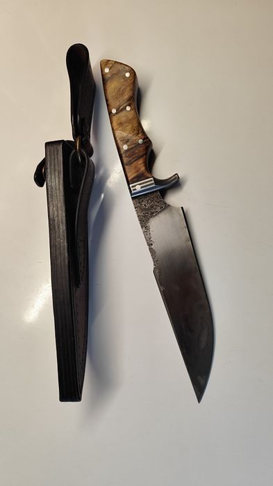 Nóż Bowie Damast Hand Made (Ręcznie robiony))