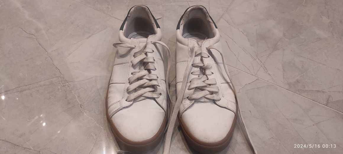 Buty białe sportowe tenisówki męskie rozmiar 43