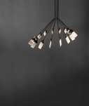 Nowoczesna Lampa wisząca LED Czarna żyrandol