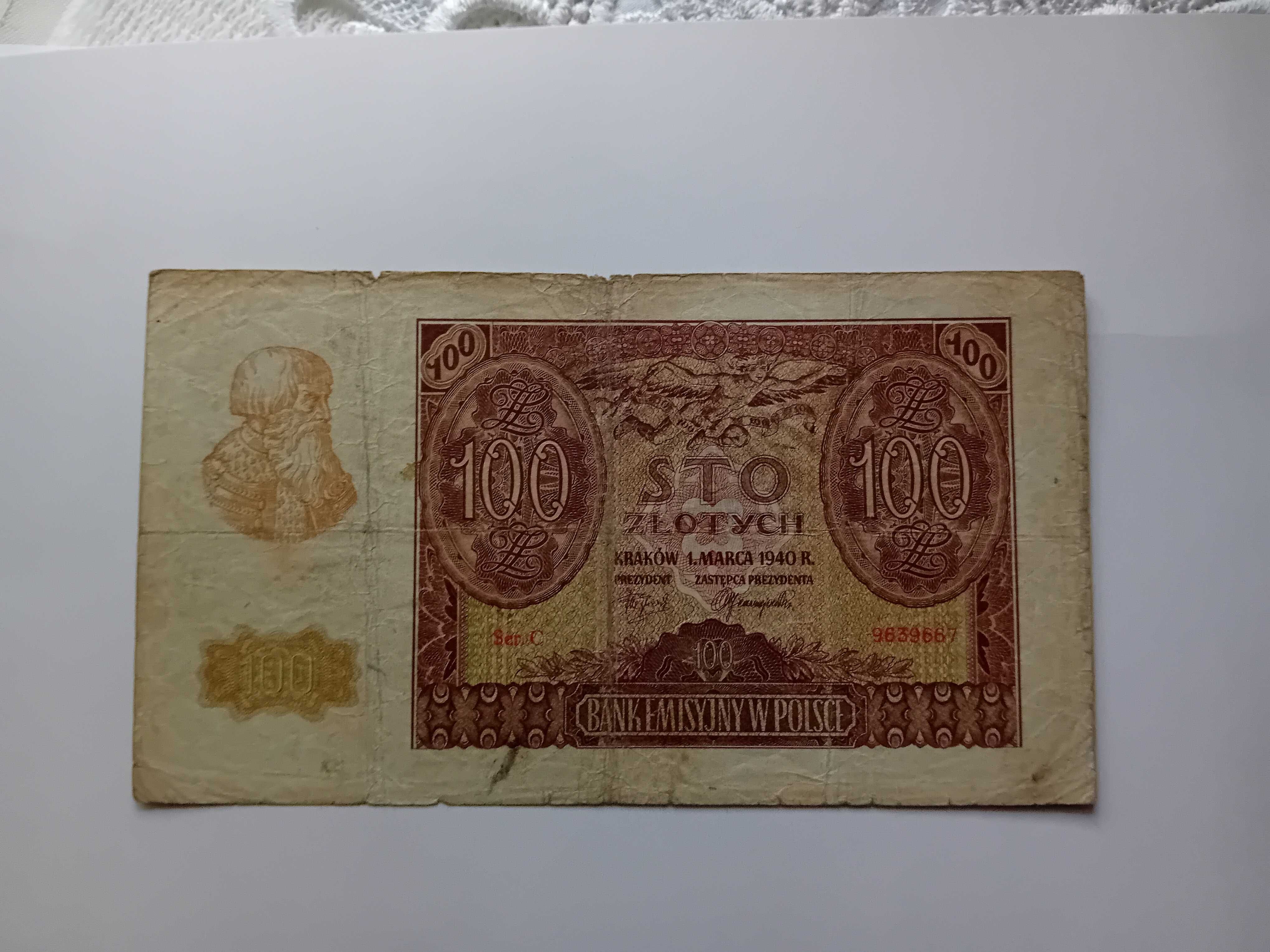 100 złotych 1940 r