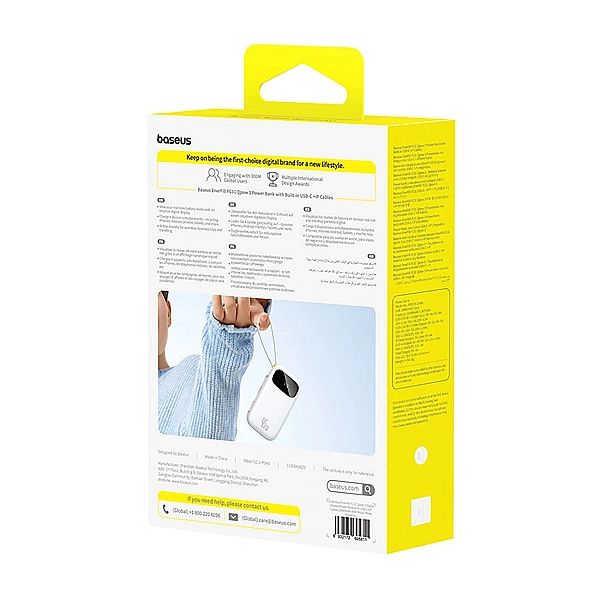 Powerbank Baseus EnerFill FC31/20000mAh 45W z wyświetlaczem cyfrowym i