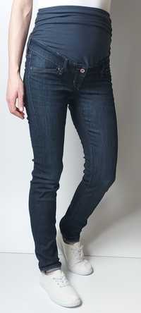 H&M MAMA_jeansy ciążowe Skinny_36/S L78cm