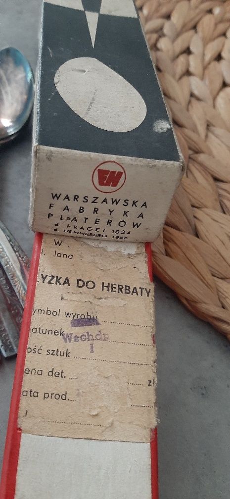 Posrebrzane  łyżeczki do herbaty