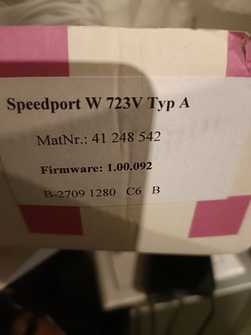 Router Speedport w 723v  T