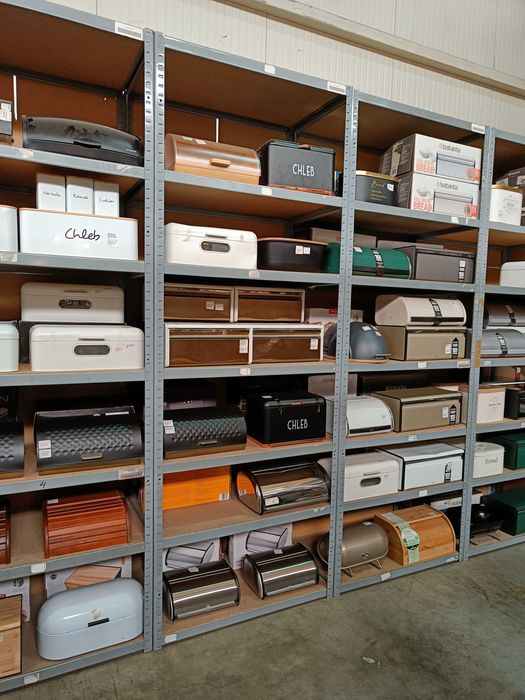Chlebak metalowy czarny / retro / z pokrywą na pieczywo - OUTLET