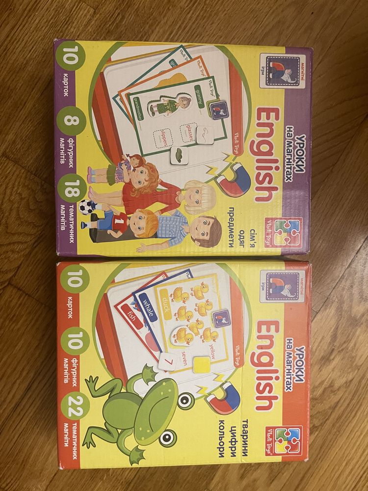Детские магнитные игры для изучения Английского языка.