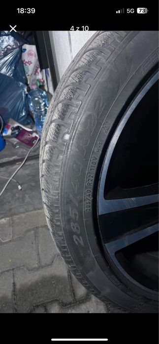 Felgi 22 cale z oponami 285/40/22