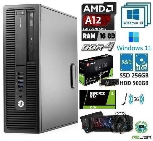 Gaming ! HP-705-G3-6ªG-AMD-3.7G|16G.DDr4|SSD+HDD|GTx1650-4G-D5|5G|KIT