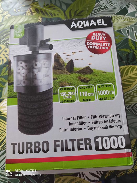 Filtr Aquael Turbo 1000 + deszczownica