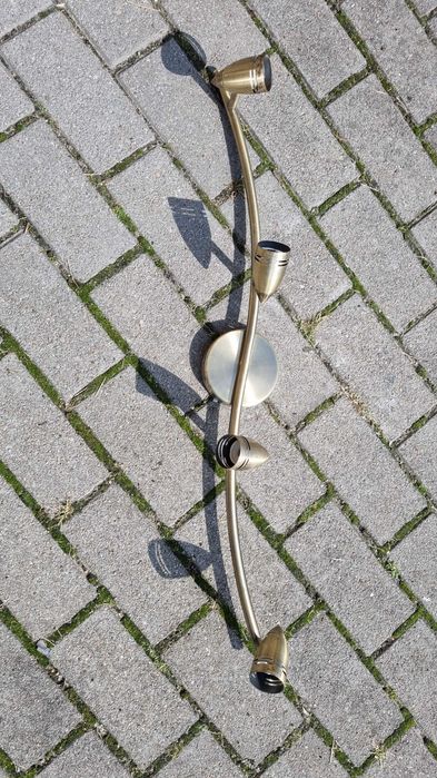 LAMPA SUFITOWA w kolorze złotym 4 źródła światła