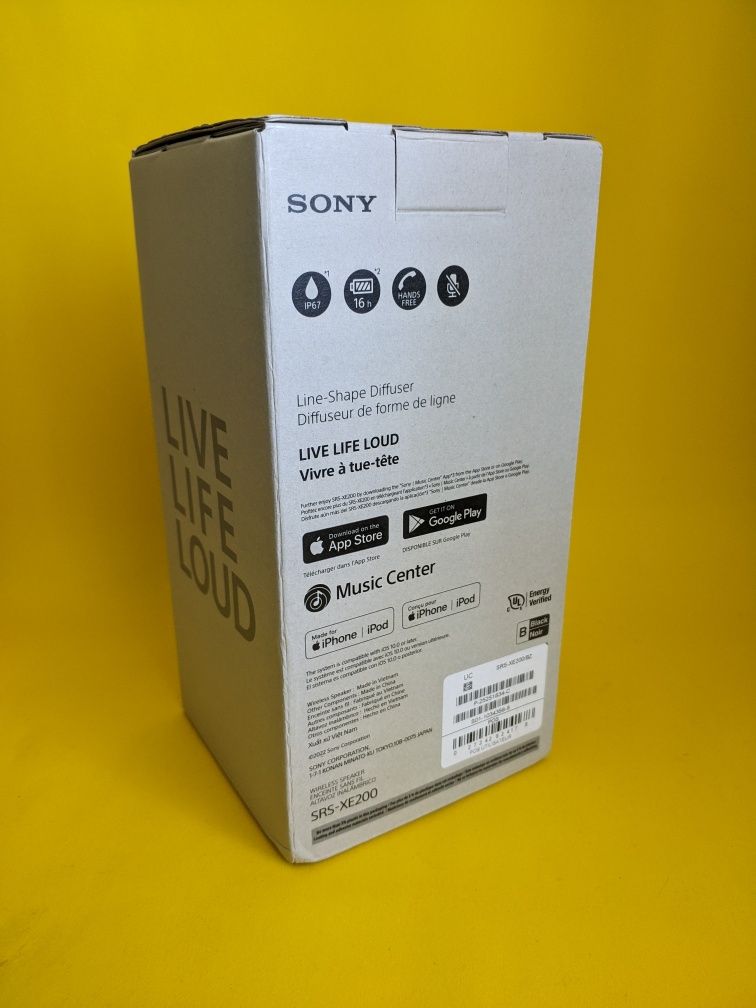 Портативна колонка Sony SRS-XE200 Захист ip67