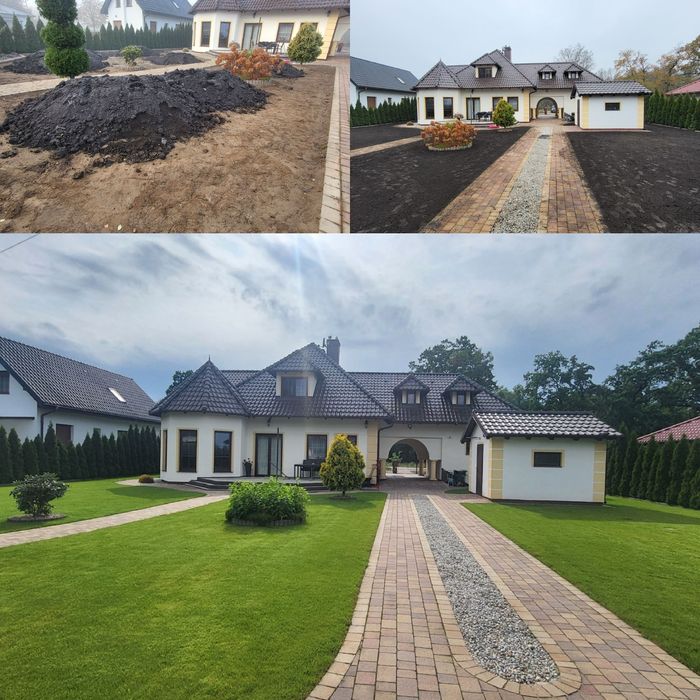 Usługi ogrodnicze glebogryzarka separacyjna , koszenie trawnik