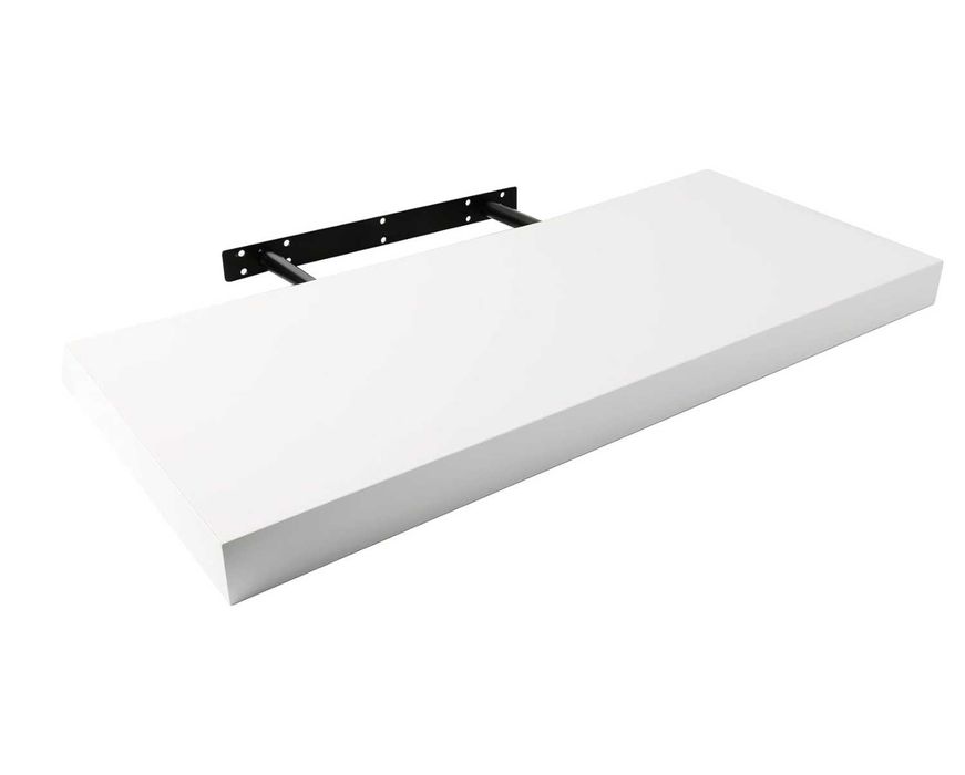 Półka ścienna biała niewidoczne mocowanie 60x25cm