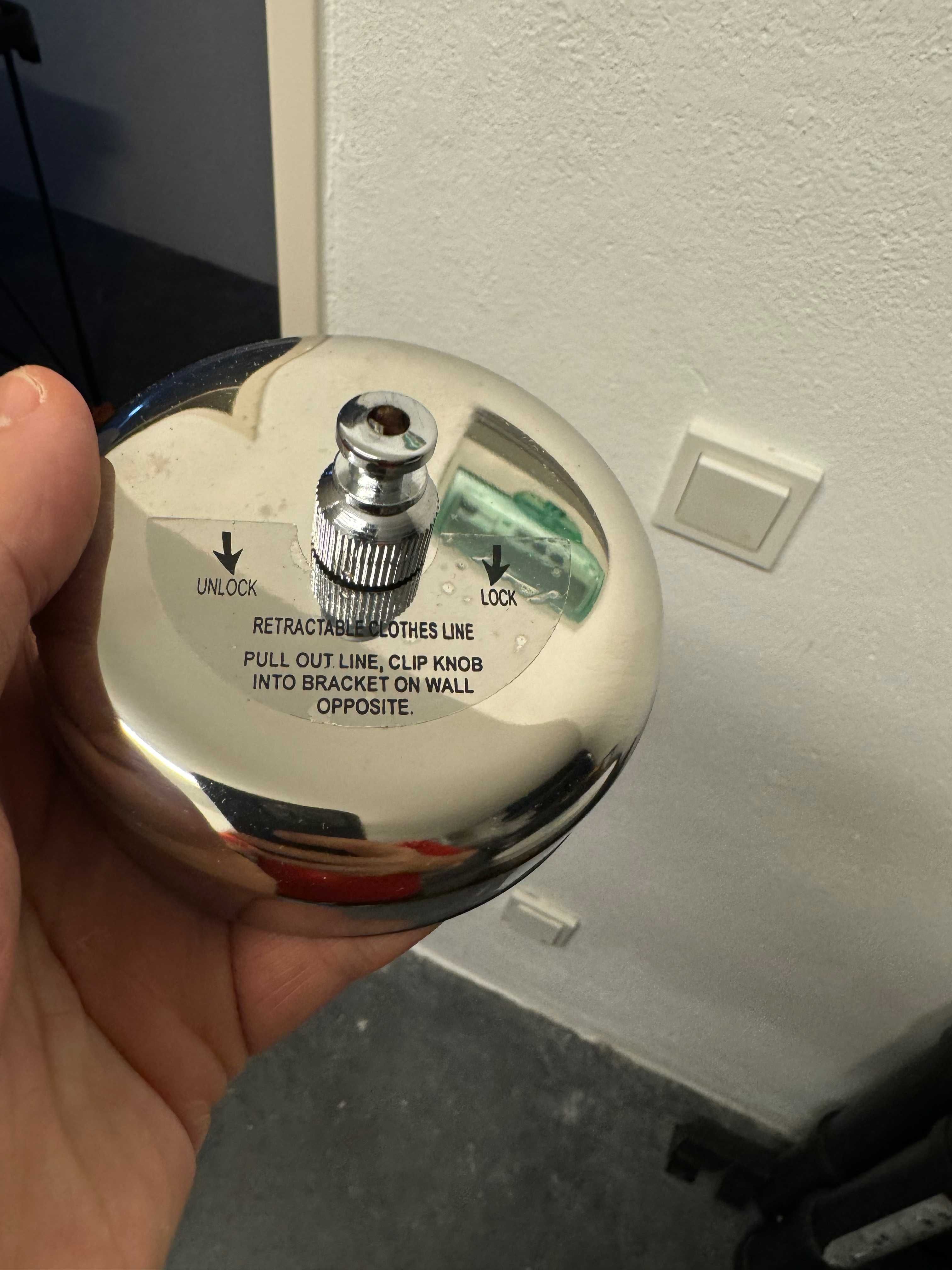 Varal Retrátil Aço Inox para Banheiro (2 unidades)