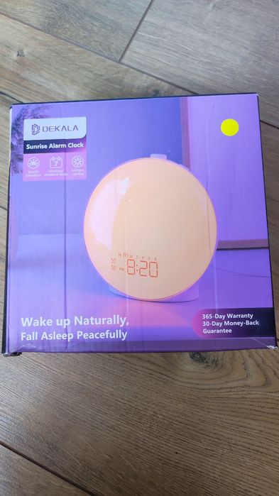 Нічник світильник Dekala з годинником та будильником