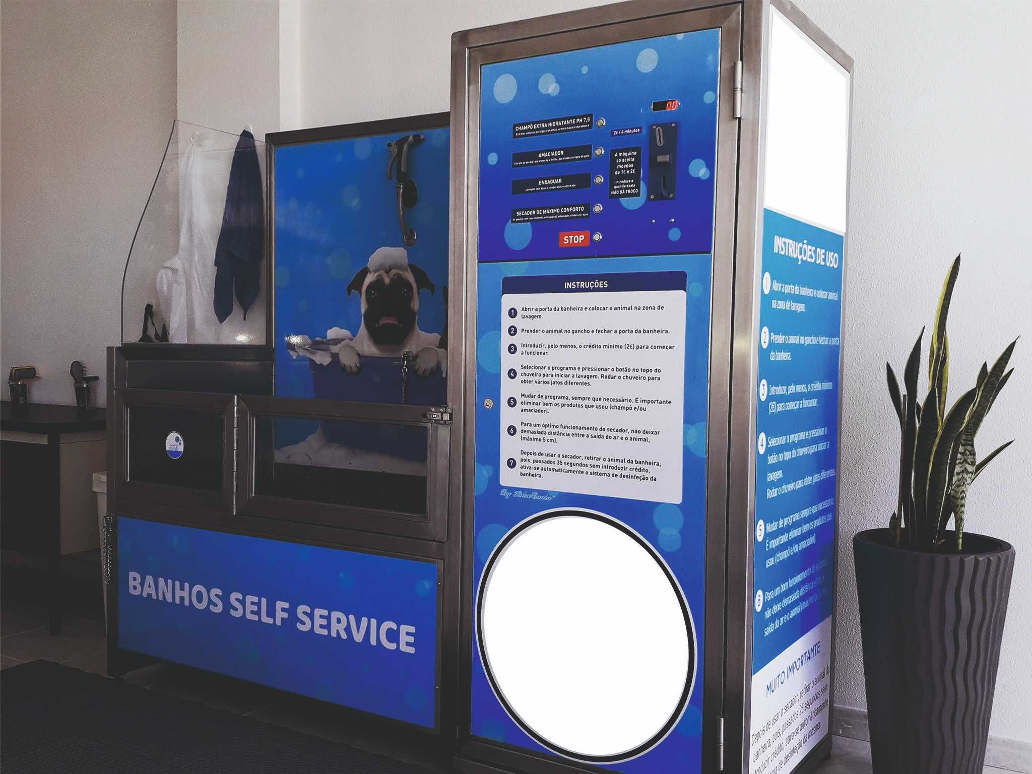 Venda de máquina de banhos para animais domésticos * SELF- SERVICE