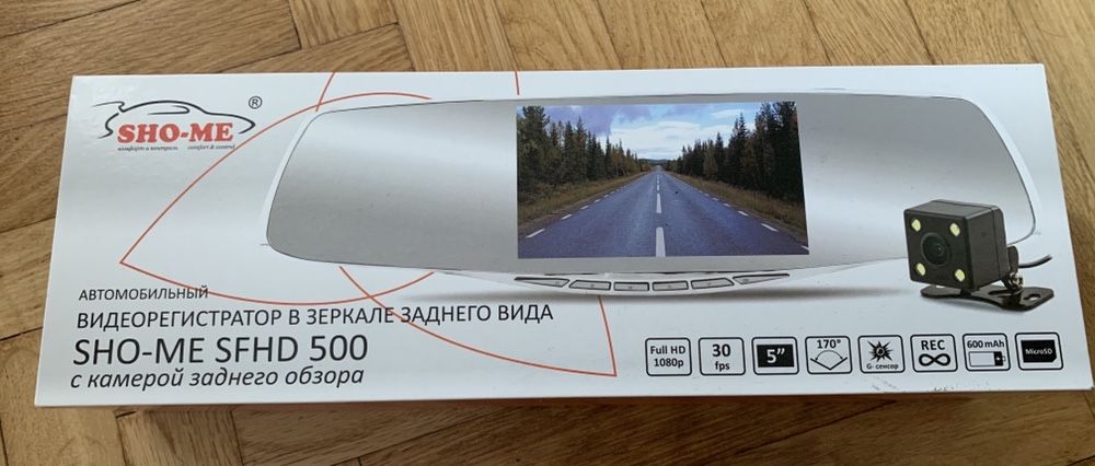 Автореєстратор Sho-me SFHD 500 (без камери з. виду)