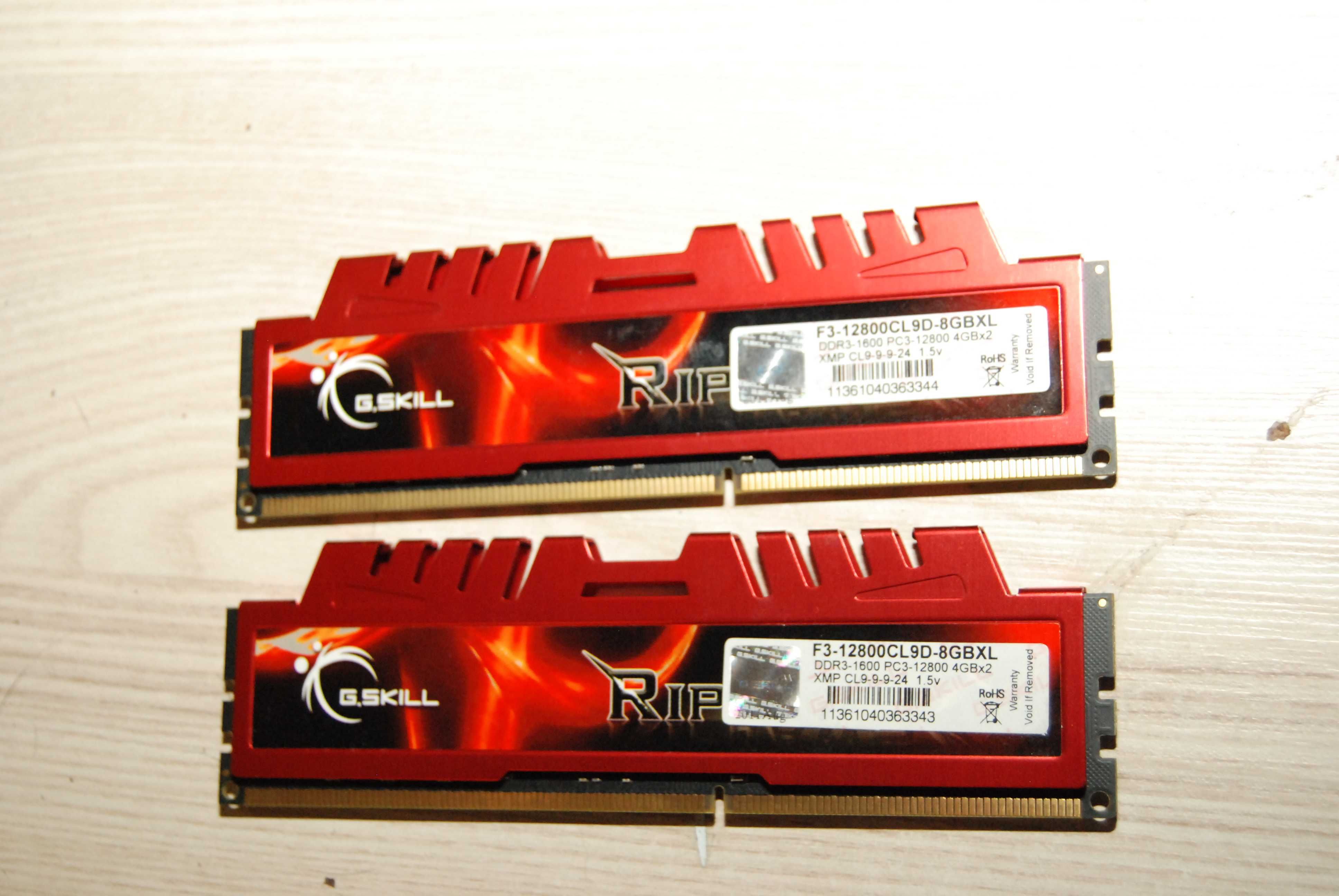 Pamięć RAM DDR3 G.SKILL F3-12800CL 2x4GB=8GB