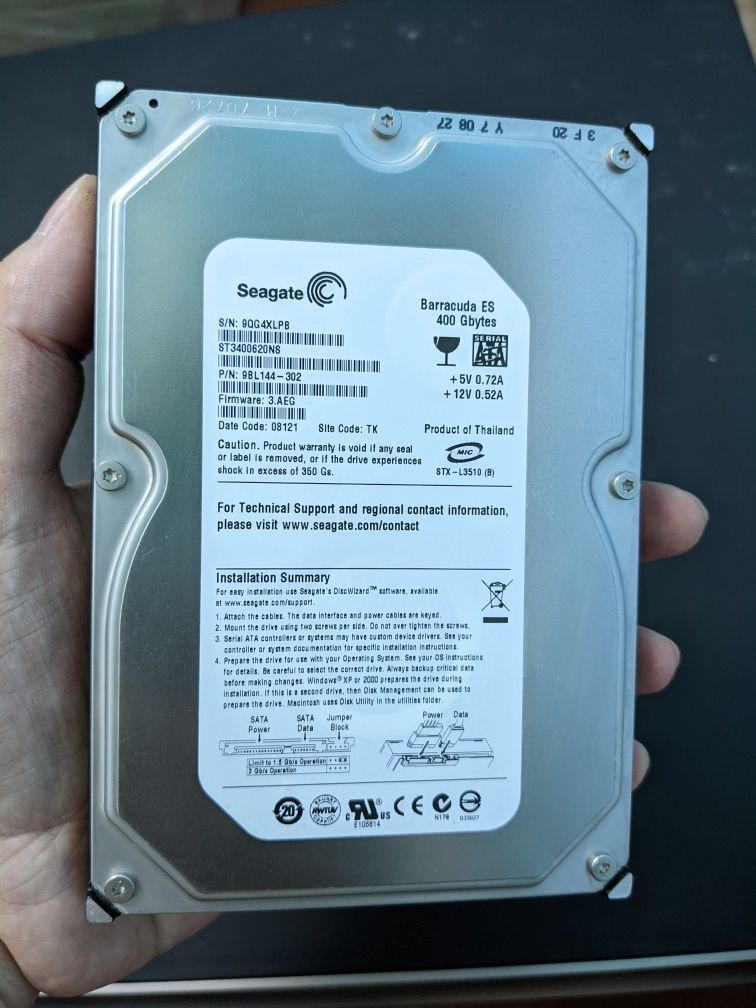 Жорсткий диск Seagate hdd 400gb