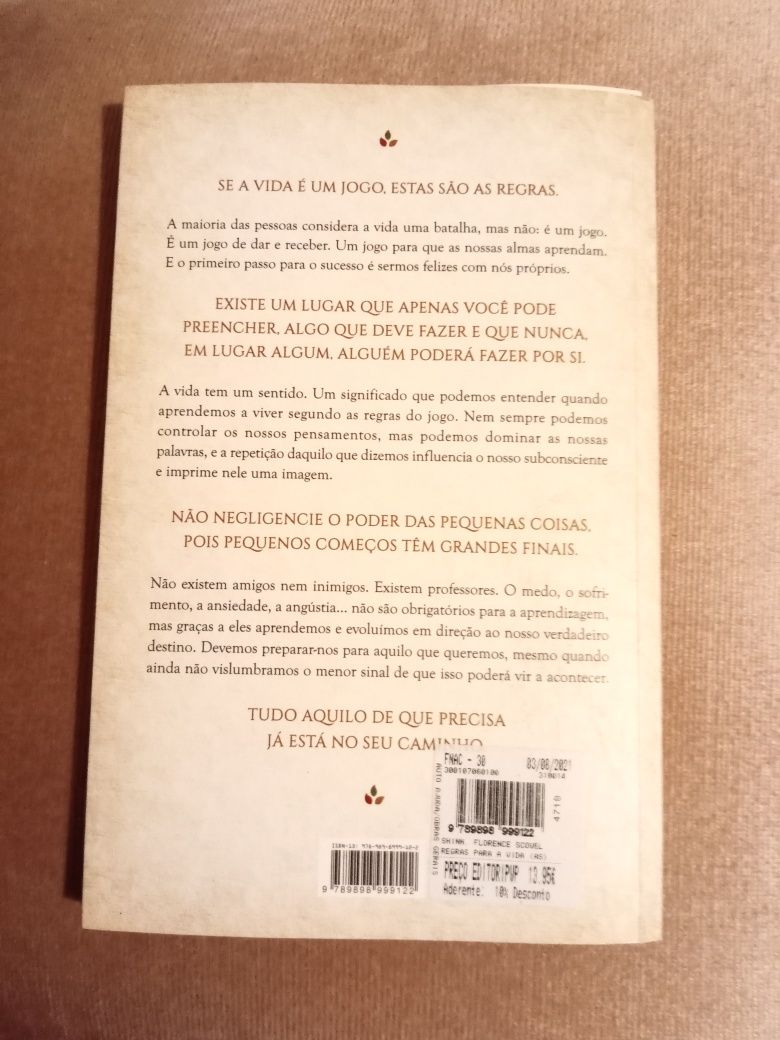 Livro - As Regras para a Vida