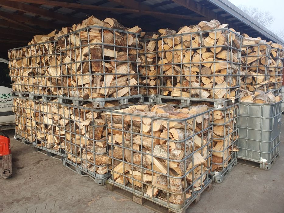 Drewno kominkowe drewno opałowe brzoza, olszyna, cięte łupane