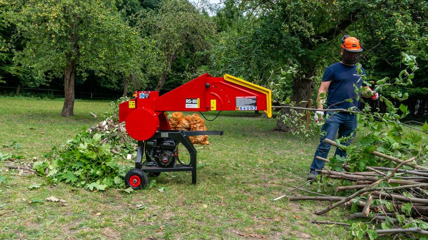 Rozdrabniacz spalinowy 7KM === REMETCNC RS-80 === Rębak do gałęzi