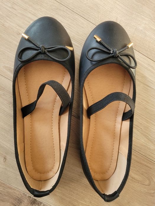 Czarne balerinki baletki Nelly Blue 36