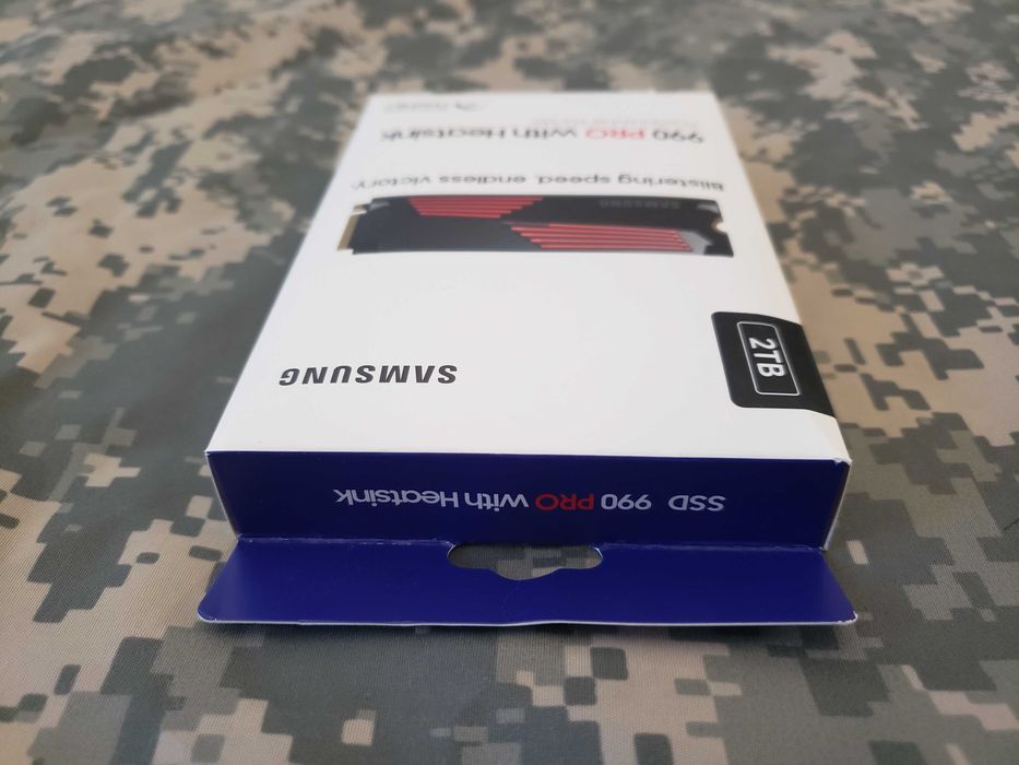 ОРИГИНАЛ!!! SSD Samsung 990 Pro with HEATSINK 2TB M.2 NVMe MZ-V9P2T0BW