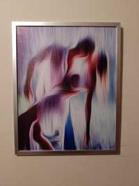 Obraz Na Płótnie Abstrakcja Rama Tańcząca Para 50x40cm