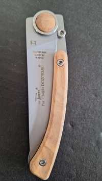 Nóż składany Claude Dozorme Thiers liner, drewno oliwne