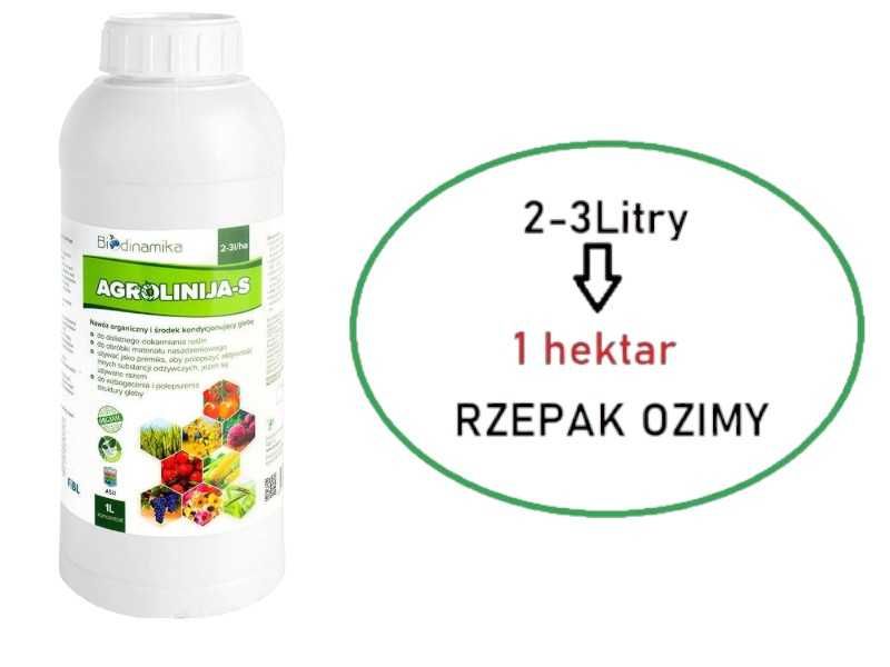 Agrolinija-S – Nawóz dolistny wspomagający wzrost i jakość plonów 1L