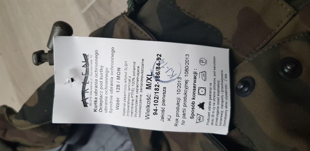 Ubranie ochronne wzór 128/MON Gore-Tex M/XL