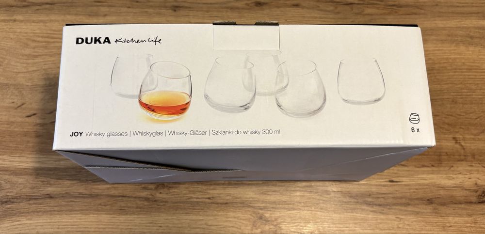 Nowe szklanki do Whiskey Duka Joy